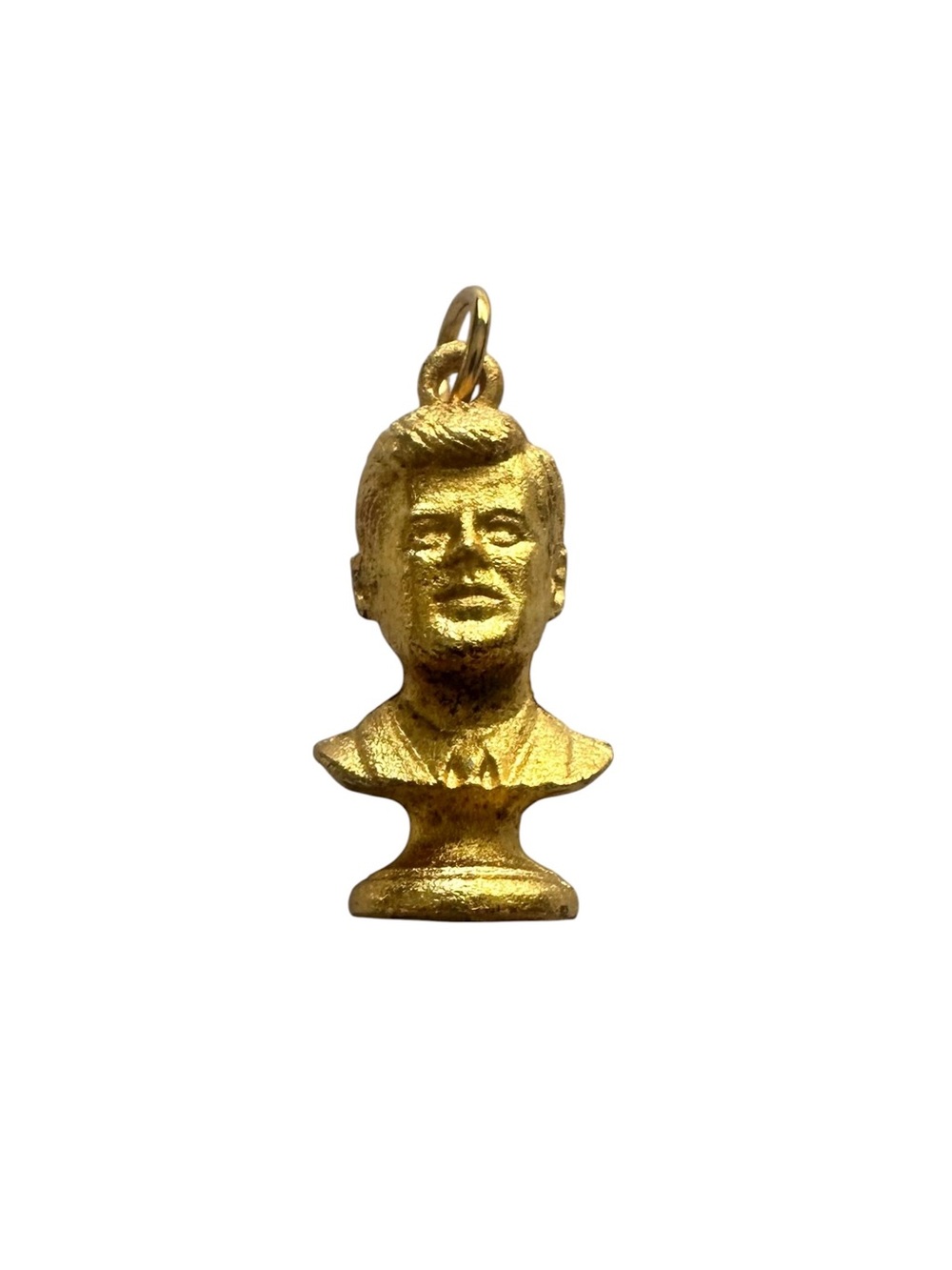 Sarah Coventry Gold-tone Sculpted JFK Bust Charm